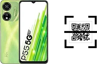 Wie lese ich QR-Codes auf einem itel itel P55 5G?