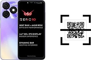 Wie lese ich QR-Codes auf einem itel Zeno 10?