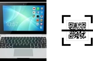 Wie lese ich QR-Codes auf einem Klipad Notebook KL2108NBE?