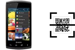 Wie lese ich QR-Codes auf einem Kyocera Rise C5155?