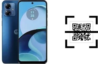 Wie lese ich QR-Codes auf einem Motorola Moto G14?