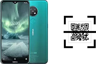 Wie lese ich QR-Codes auf einem Nokia 7.2?