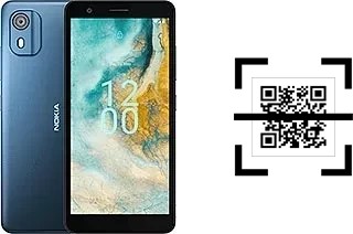 Wie lese ich QR-Codes auf einem Nokia C02?