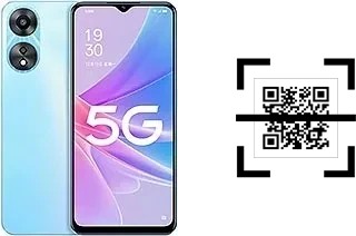 Wie lese ich QR-Codes auf einem Oppo A58x?