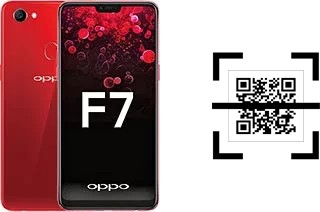 Wie lese ich QR-Codes auf einem Oppo F7?