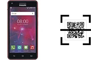 Wie lese ich QR-Codes auf einem Philips V377?