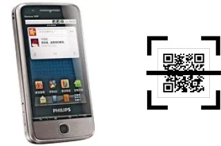 Wie lese ich QR-Codes auf einem Philips V726?