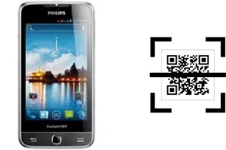 Wie lese ich QR-Codes auf einem Philips W736?