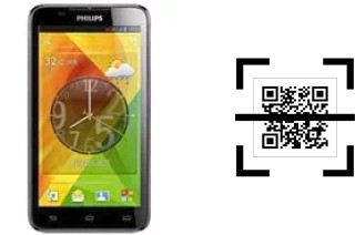 Wie lese ich QR-Codes auf einem Philips W8355?