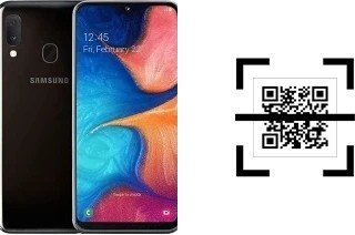 Wie lese ich QR-Codes auf einem Samsung Galaxy A20e?