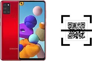 Wie lese ich QR-Codes auf einem Samsung Galaxy A21s?