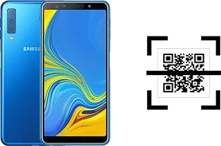 Wie lese ich QR-Codes auf einem Samsung Galaxy A7 (2018)?