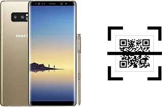 Wie lese ich QR-Codes auf einem Samsung Galaxy Note8?