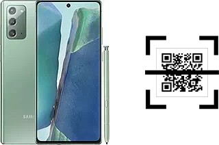 Wie lese ich QR-Codes auf einem Samsung Galaxy Note20 5G?