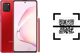 Wie lese ich QR-Codes auf einem Samsung Galaxy Note10 Lite?