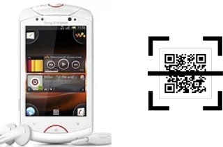 Wie lese ich QR-Codes auf einem Sony Ericsson Live with Walkman?