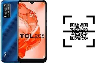 Wie lese ich QR-Codes auf einem TCL 205?