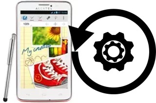 Zurücksetzen oder reset a alcatel One Touch Scribe Easy