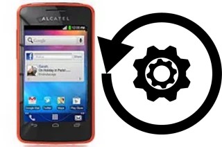 Zurücksetzen oder reset a alcatel One Touch T'Pop