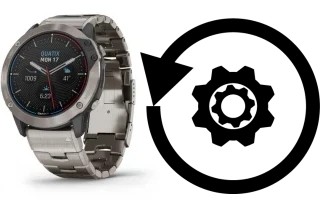 Zurücksetzen oder reset a Garmin quatix 6x Solar