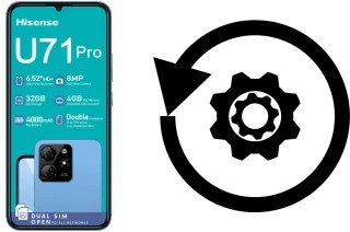 Zurücksetzen oder reset a HiSense U71 Pro