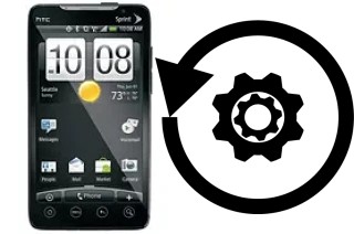 Zurücksetzen oder reset a HTC Evo 4G