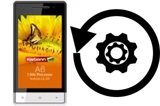 Zurücksetzen oder reset a Karbonn A6