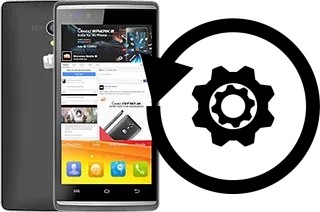 Zurücksetzen oder reset a Micromax Canvas Fire 4G Q411