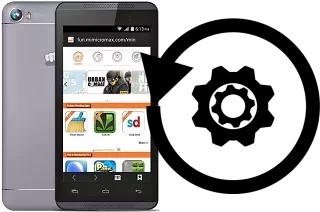 Zurücksetzen oder reset a Micromax Canvas Fire 4 A107