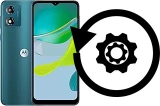Zurücksetzen oder reset a Motorola Moto E13
