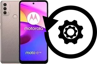 Zurücksetzen oder reset a Motorola Moto E40