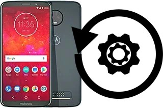 Zurücksetzen oder reset a Motorola Moto Z3 Play