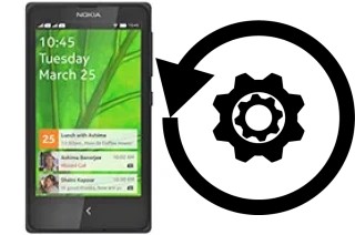 Zurücksetzen oder reset a Nokia X+