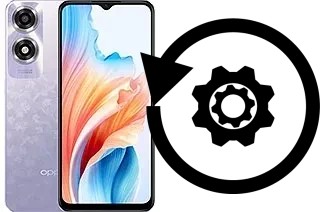 Zurücksetzen oder reset a Oppo A2x