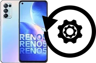 Zurücksetzen oder reset a Oppo Reno5 4G