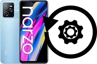 Zurücksetzen oder reset a Realme Narzo 50A Prime