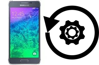 Zurücksetzen oder reset a Samsung Galaxy Alpha (S801)