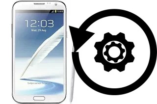 Zurücksetzen oder reset a Samsung Galaxy Note II N7100