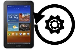 Zurücksetzen oder reset a Samsung P6200 Galaxy Tab 7.0 Plus