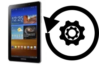 Zurücksetzen oder reset a Samsung P6800 Galaxy Tab 7.7