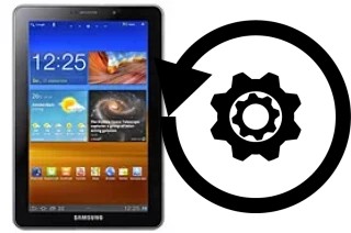 Zurücksetzen oder reset a Samsung P6810 Galaxy Tab 7.7