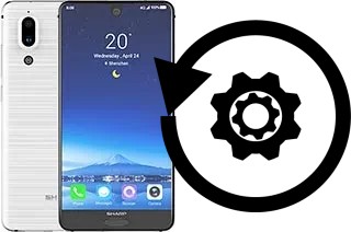 Zurücksetzen oder reset a Sharp Aquos S2