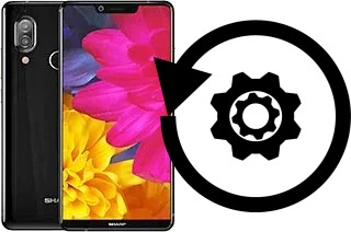 Zurücksetzen oder reset a Sharp Aquos S3 High