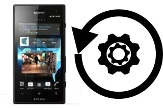 Zurücksetzen oder reset a Sony Xperia acro S