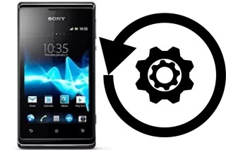 Zurücksetzen oder reset a Sony Xperia E dual