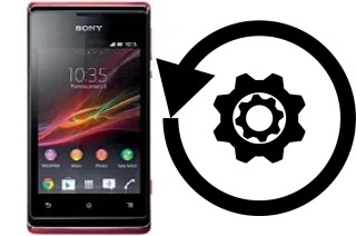 Zurücksetzen oder reset a Sony Xperia E