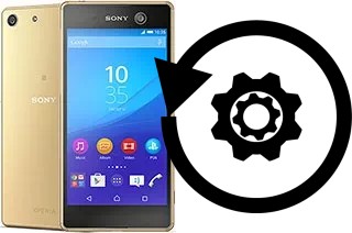 Zurücksetzen oder reset a Sony Xperia M5 Dual