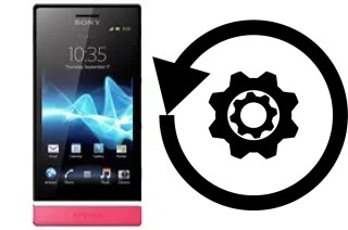 Zurücksetzen oder reset a Sony Xperia U