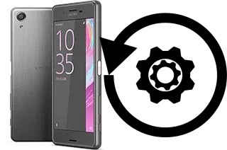 Zurücksetzen oder reset a Sony Xperia X Performance