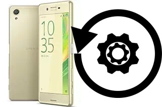 Zurücksetzen oder reset a Sony Xperia X